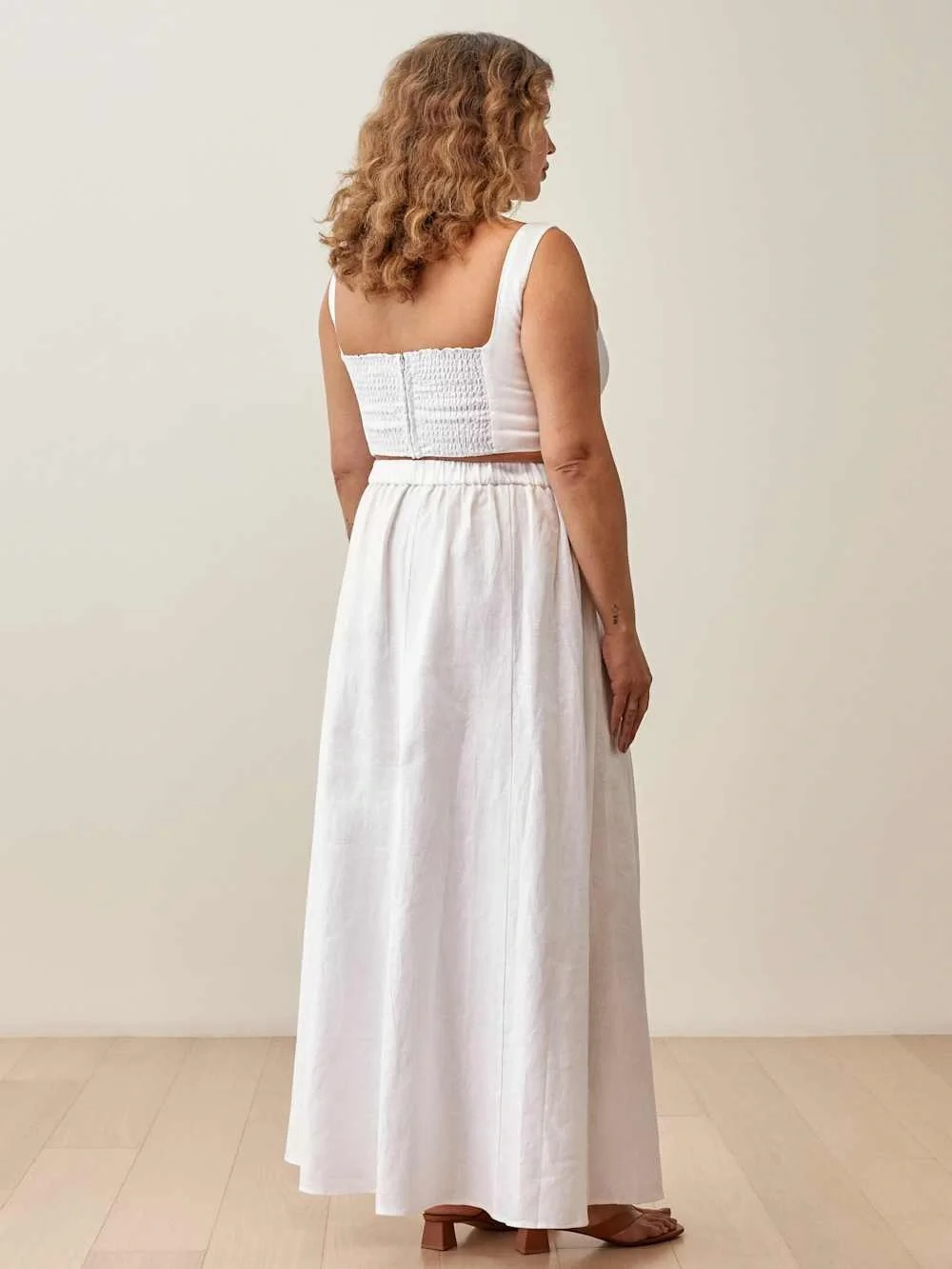 Reformation Palm Linen Two Piece Set